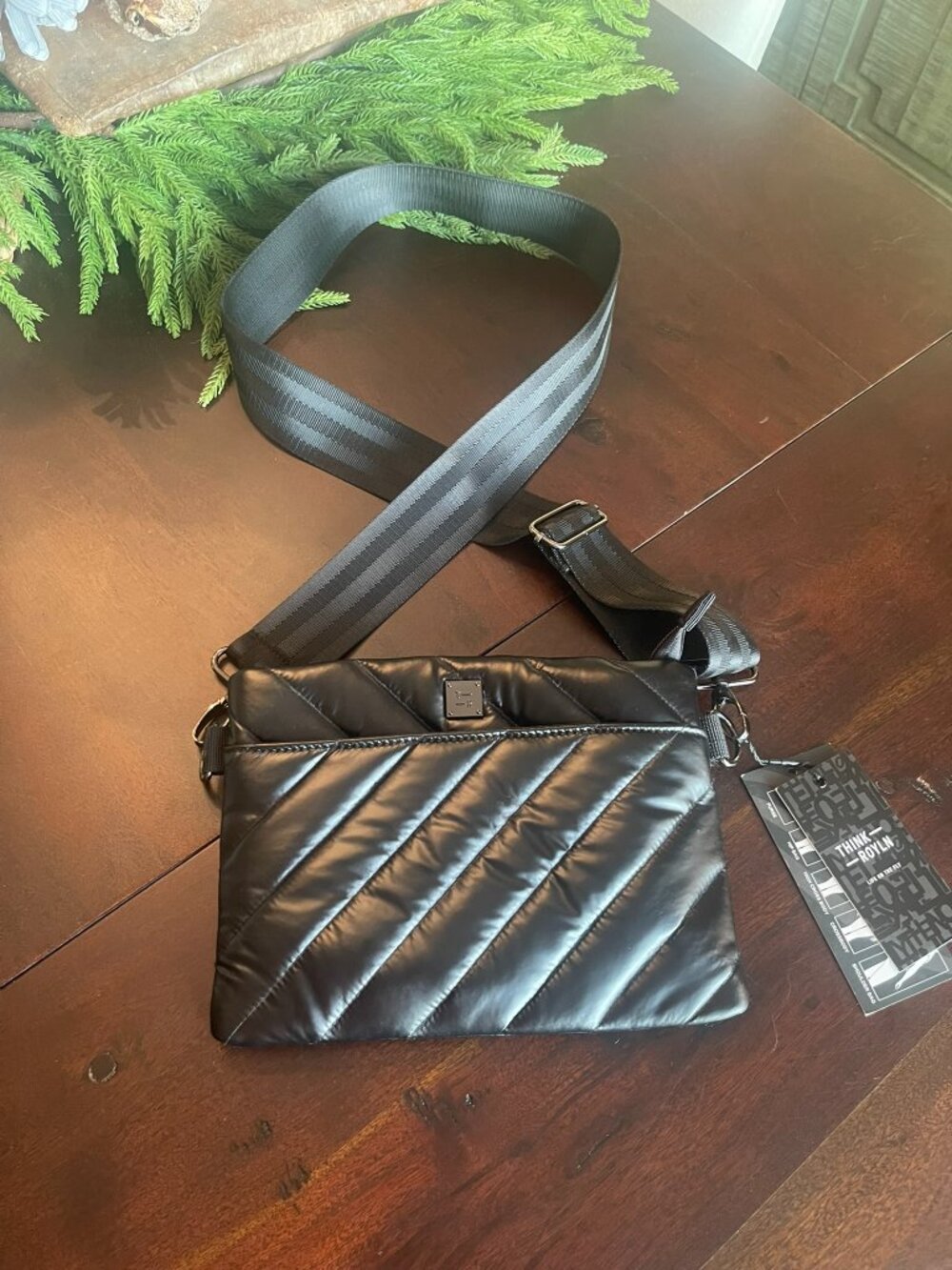 Think Rolyn Bum Bag 2.0 Crossbody In Black Pearl